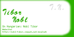 tibor nobl business card